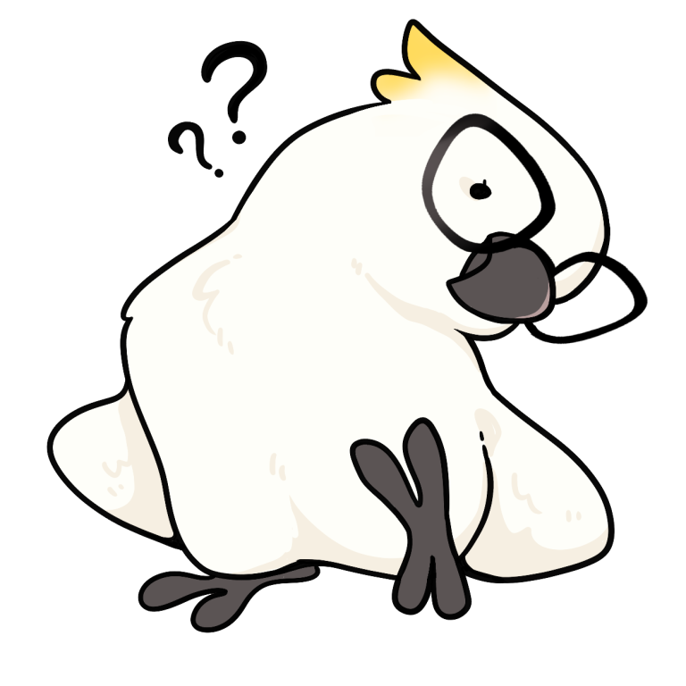 Pixel, WebDesignToo's mascot, curious